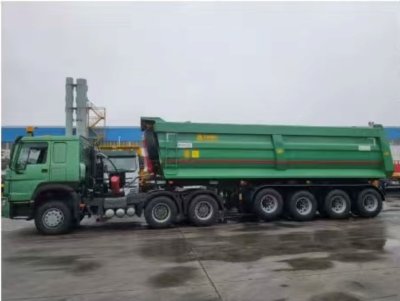 4-Axle U-Shaped Dump Truck