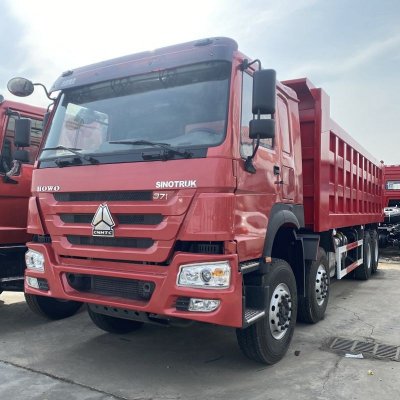 HOWO 8 × 4 Red Square Box Self Dumping