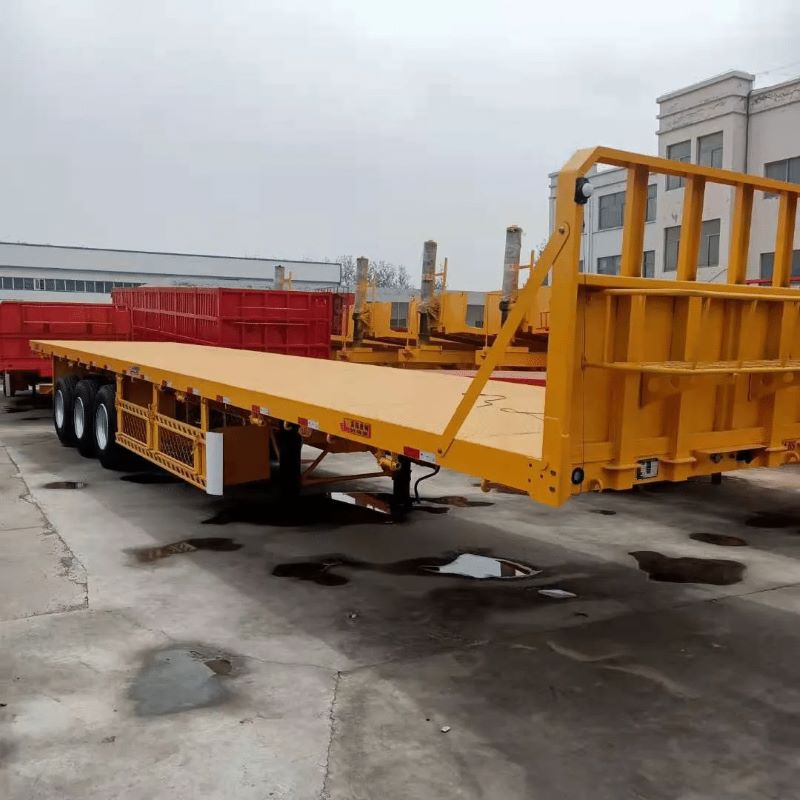 Three Axle Flatbed Semi-Trailer