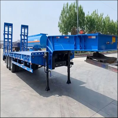 3 Axle Lowboy Truck Trailer